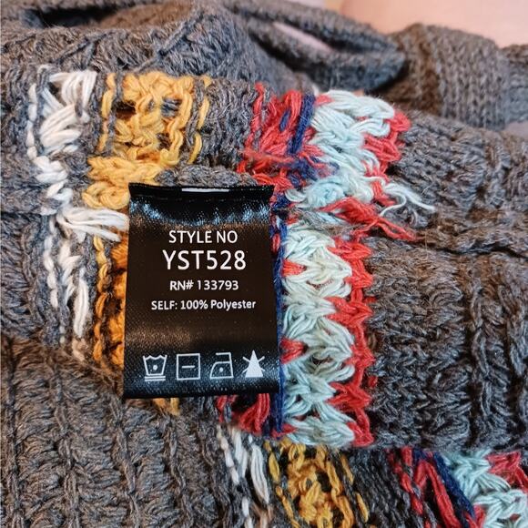 POL Striped Knit Crop Top Size Medium NWOT - Picture 6 of 7